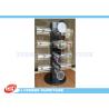Buy cheap Rotated Glossy Black Bracelet Hanging Display Rack With Round Acrylic Hangers from wholesalers
