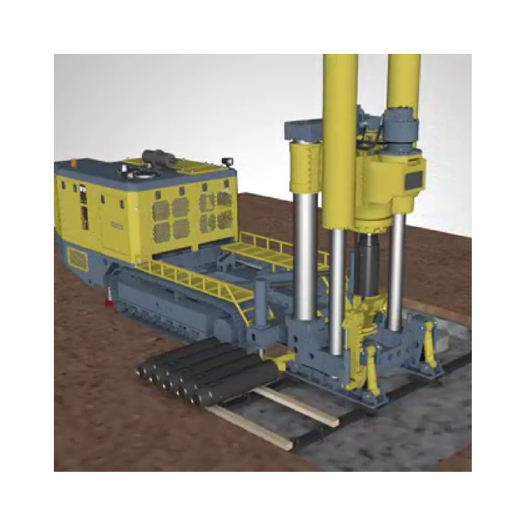 Underground Auto Rod Loader Mining Crawler Raisebore Machine Drilling Depth 400Meter