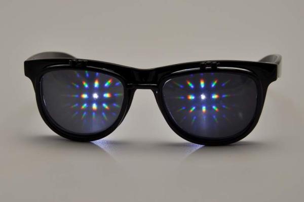 Buy cheap Plastic Double Diffraction Glasses , Flip Up Sunglasses For Festival from wholesalers