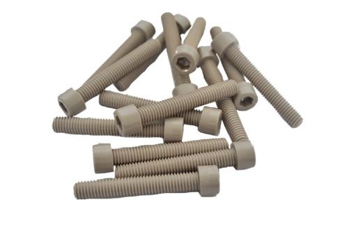 Buy cheap High Strength SGS Peek Bolts Machined Plastic Parts Chemical Resistance from wholesalers