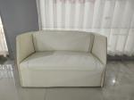 Armrest 78cm Height Iron Pipe Streamlined Recliner
