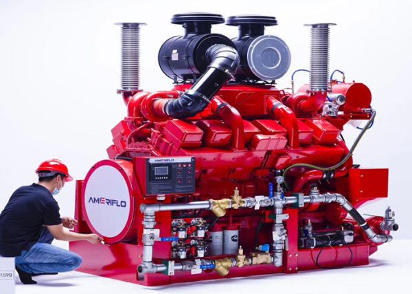 Buy cheap 805 KW @ 1760 RPM Fire Diesel Engine Water Cooled from wholesalers