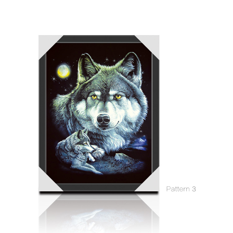 Wild 3d Animals Images Offset Printing Free Sample / Custom Lenticular Printing