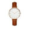 Buy cheap High End Ladies Watches Leather Strap Big Face PVD Coating Color from wholesalers