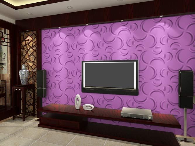 3D Acoustic Wall Board for Construction Material