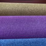 Opaque Finish Rainbow Vinyl Decoration Glitter Embossed Film Customizable