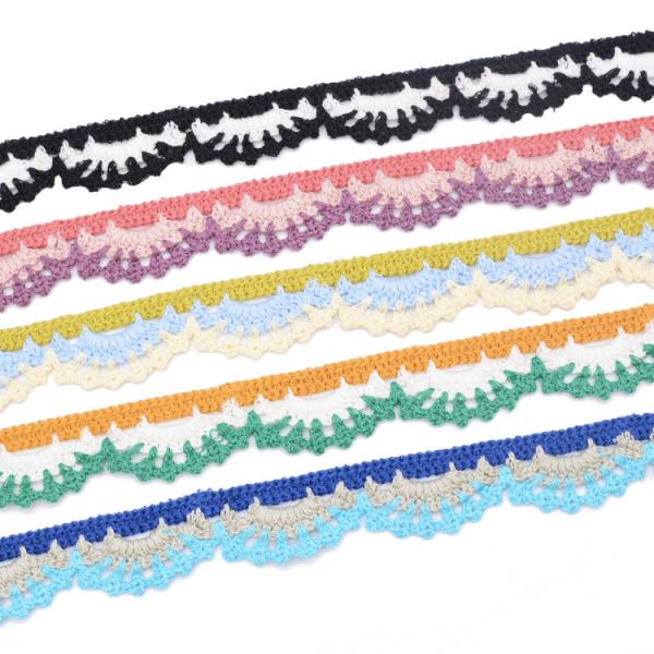 Buy cheap KJ20058 Colorful Shell 3cm Embroidery Lace Trim from wholesalers
