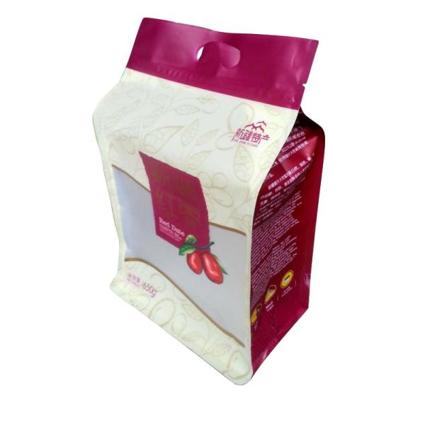 Buy cheap Gusseted Breakfast Cereal Plastic Flat Bottom Packaging Bag for Muesli & Granola Packaging from wholesalers