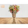 Buy cheap Classic Frosted Gold Fiberglass Urn Planters Centerpiece Table Vase Trophy Shape from wholesalers