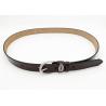 Buy cheap Metal Logo Womens Genuine Leather Belt Leather Loop 95 - 125cm Length from wholesalers