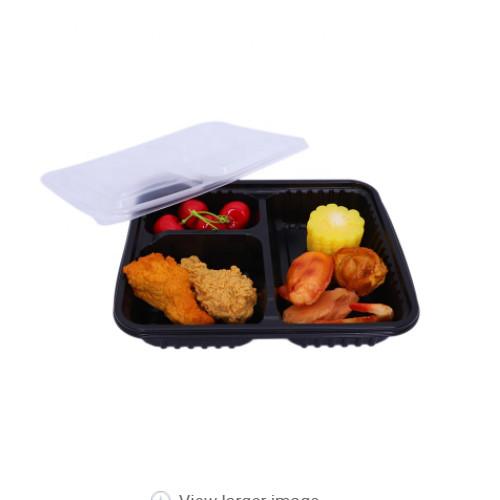 Buy cheap 3 Compartments PP 3L Disposable Food Container 1mm Thickness from wholesalers