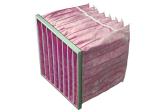 Ultra Fine 98% 0.5um Pocket Air Filter High Temperature Resistant