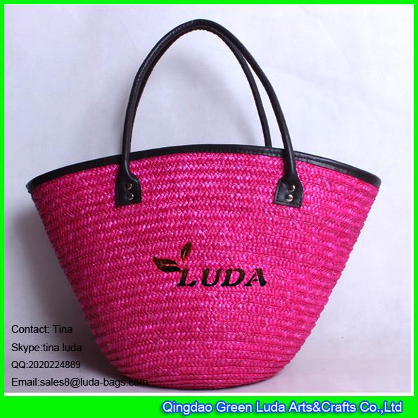 Buy cheap LUDA pink lady straw handbag fashion wheat summer straw bag 2015 from wholesalers
