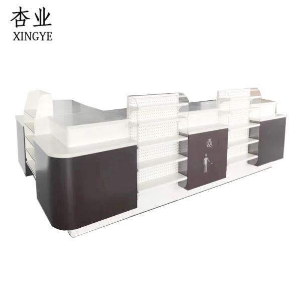 Buy cheap New Product Cash Desk Supermarket Cashier Counter Cold Rolled Steel White/black BV/SGS from wholesalers