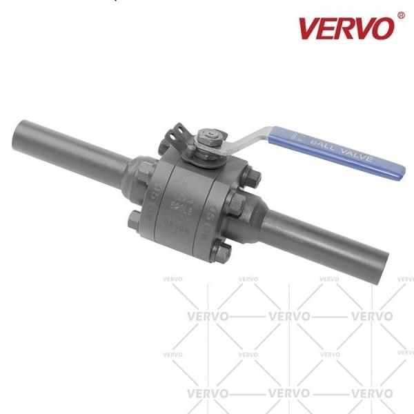 DN25 With Nozzle Ball Valve High Pressure Forged Samll Size Lever Operated