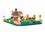 0.55mm PVC Tarpaulin Inflatable Fun City Jumping Castle For Kids CE UL
