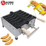2024 Year Fashion Design Lpg Ng Gas Electric Long Waffle Maker Banana Shape
