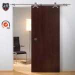 Simple Style Sliding Barn Wood Doors 125cm Width HDF PU Painting