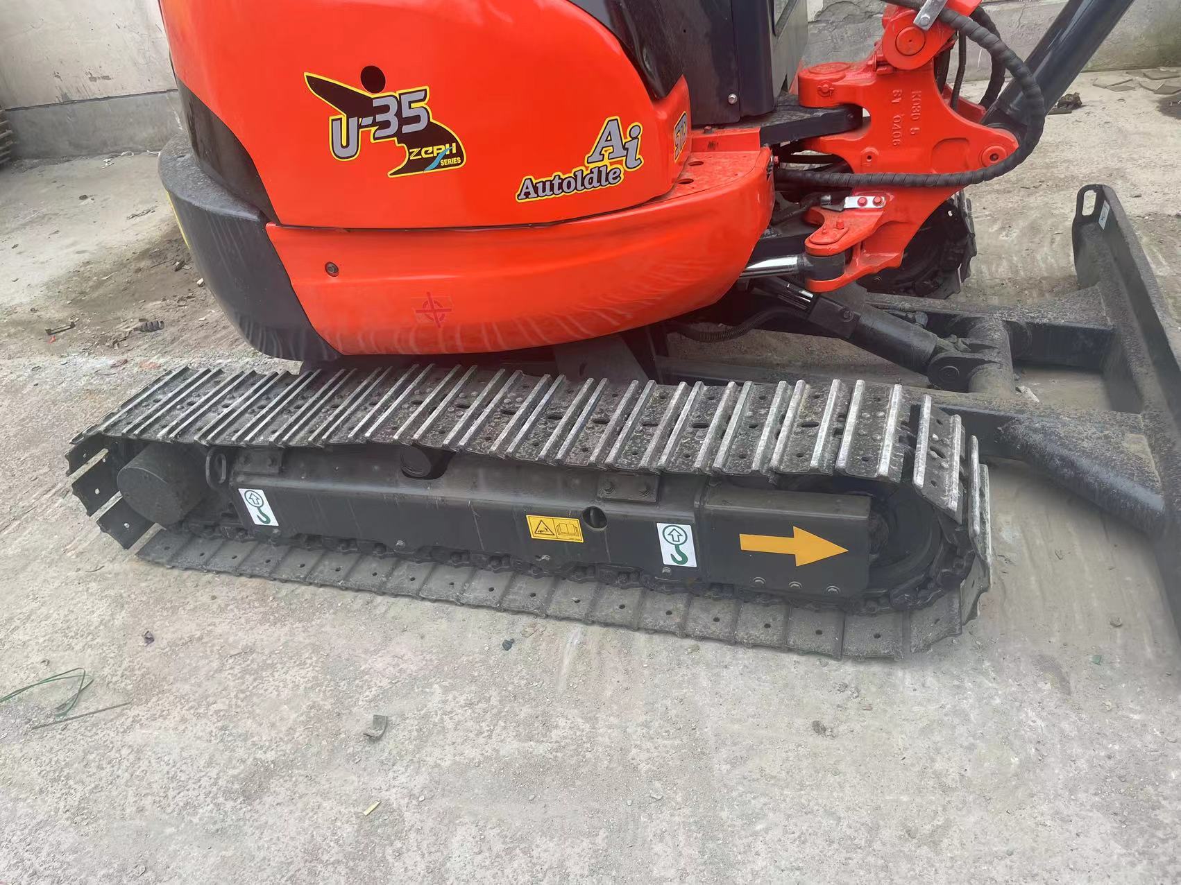 Red Color Used Excavator Mini Kubota U35 Second Hand Excavator