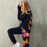 Buy cheap Casual Print Long Sleeve Cardigan Hoodie Sweatpants Women 2 Piece Sweatsuit Tracksuit Set from wholesalers