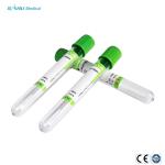Disposable Blood Collection Green Top Heparin Tube Coated Spray Dried Lithium