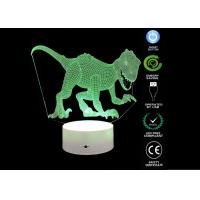 Buy cheap Dinosaur Toys 3d Illusion Table Lamp / 3d Led Colour Changing Lamp For Boyes product