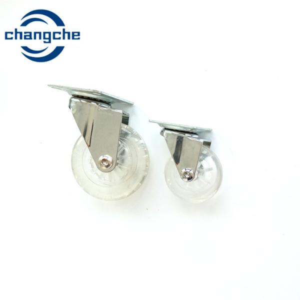 Heavy Duty Durable Swivel PU Caster Swivel Twin Wheel Furniture Caster with