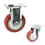 5 Inch Rigid Wheel Top Plate Pvc Anti Entanglement Medium Duty Casters Suppliers