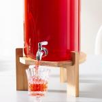 Party 8L 2 Gallon Drink Dispenser Borosilicate Glass Beverage Dispenser With