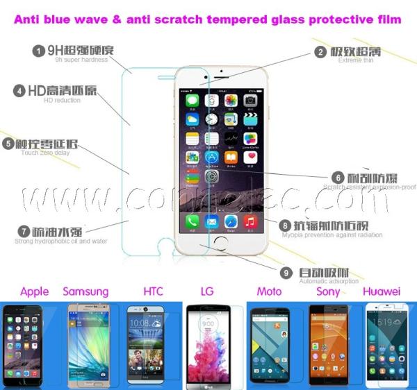 Buy cheap anti scratch tempered glass protective film for Iphone 6(plus), Iphone 6(plus) glass film from wholesalers