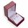 Buy cheap White Flocked Jewelry Plastic Box Stable Performance 47x52x38mm Size Or Customized from wholesalers