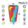 Buy cheap Silipint Stemless Wine Glasses 480ml Colorful Original Silicone Pint Cup from wholesalers