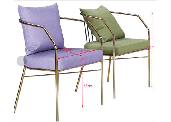 Buy cheap No Deformation 73cm 52cm Faux Leather Dining Chairs from wholesalers