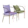 Buy cheap No Deformation 73cm 52cm Faux Leather Dining Chairs from wholesalers