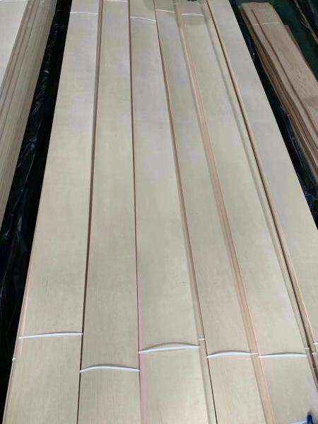 Straight Grain Natural Wood Veneer Heatproof Practical High Strength