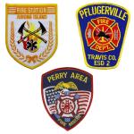 120D Polyester Woven Chicago Fire Department Patches 3 Dimensional