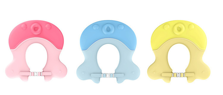 Octopus Shape Baby Bath Visor Printing , Plastic Toddler Shower Cap