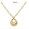 Buy cheap Ins Style Retro Drop Pendant Necklace Daily Torque Stainless Gold Necklace from wholesalers