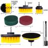 Buy cheap Extrusion Molding 15PCS Power Scrubber Cleaning Kit For Floor Tub Shower from wholesalers
