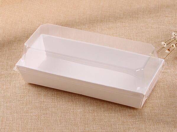 economy Cupcake Box White Window Cake Box customized Wedding Cake Box,6inch in stock PET Plastic Clear birthday Cake Box