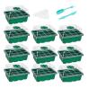 Buy cheap Green Plant Seed Starting Trays With Dome 12 Holes Reusable Durable For Vegetable from wholesalers