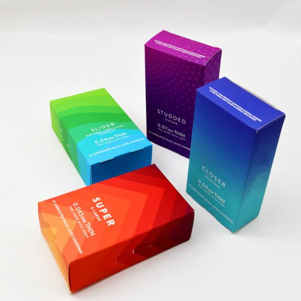 Buy cheap OEM Matt Laminated Paper Color Box For Condom Packaging from wholesalers