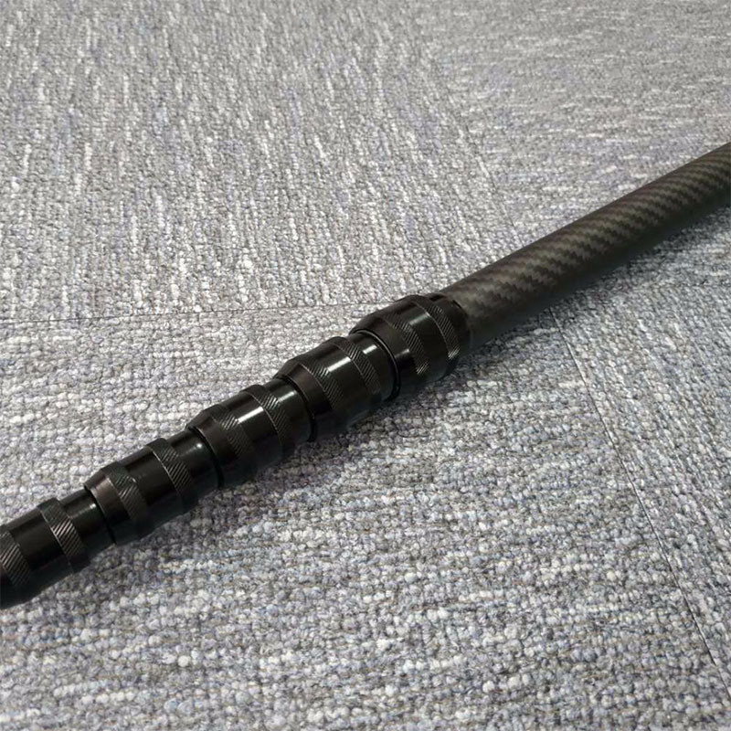 Quick Clamp Extendable Telescoping Carbon Fiber Tubes Roll Wrapped