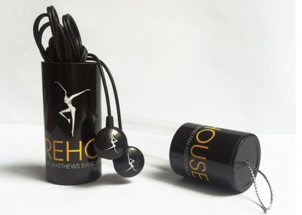 Buy cheap Black Color Rope Cord Headphones , Stereo Sound Wired Earphones With Mic from wholesalers