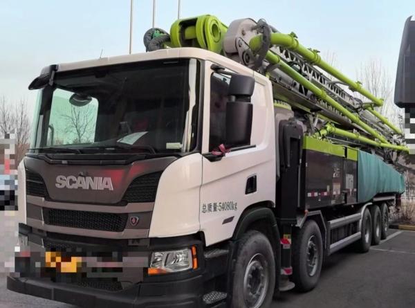 Rise Building Concrete Pump Truck 67 Meters Total Weight 54080kgs Structure