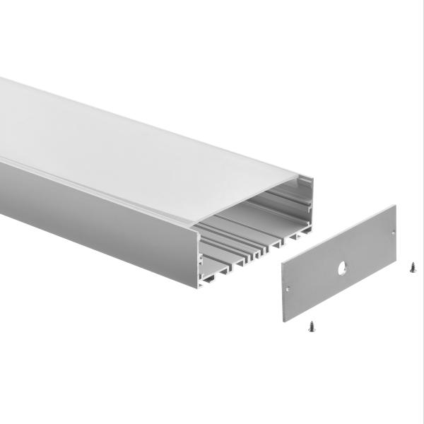 Buy cheap Large Aluminium Light Channel Suspended Decorative Profiles For LED Tape from wholesalers