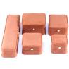 Buy cheap Custom Logo Velvet Coffee Color Jewelry Box for Bracelet Earrings Necklace Pearl Lock from wholesalers