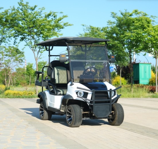White Color 4 Seater Golf Cart Motor Depot AC Motor 3.5kw Wheelbase 2300mm