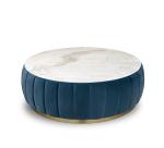 Florence Center Living Room Table Sets Blue Velvet Upholstered Body