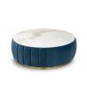 Buy cheap Florence Center Living Room Table Sets Blue Velvet Upholstered Body from wholesalers